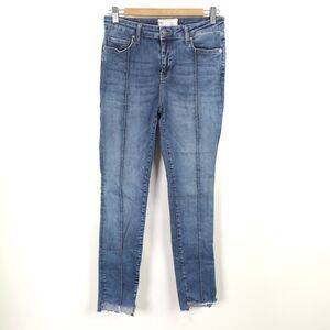 Free People High Low Raw Hem Skinny Jeans size 27
